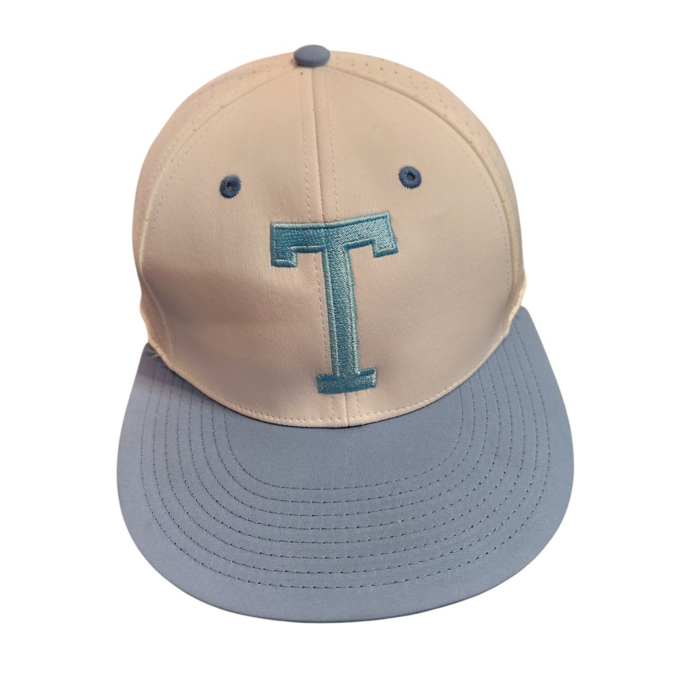 Texas Rangers Baseball Cap Men's‎ Mesh Perforated White Blue Fitted Medium